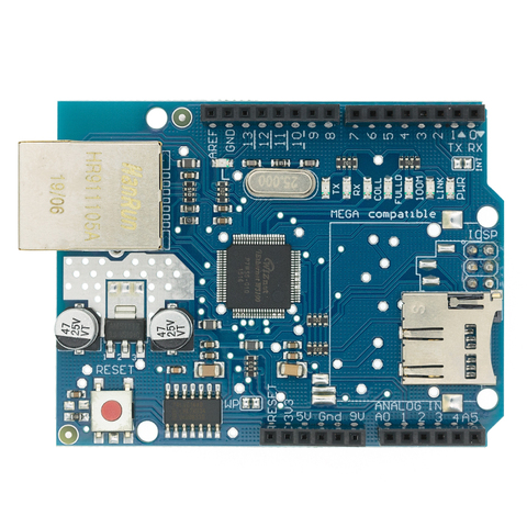 Placa de desarrollo para arduino, escudo Ethernet W5100 R3 UNO Mega 2560 1280 328 UNR R3 W5100 ► Foto 1/6