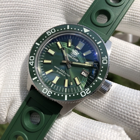 STEELDIVE-Reloj de buceo mecánico NH35 para hombre, automático, 62Mas, 200M, esfera de cerámica, zafiro luminoso ► Foto 1/6