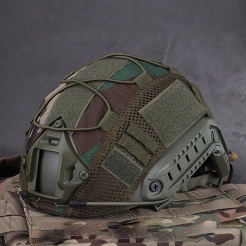 Cubierta para casco deportivo Airsoft, cubierta para casco de caza (combate militar táctico) CS War game para Ops-Core PJ/BJ/MH tipo Fast Helmet ► Foto 1/6