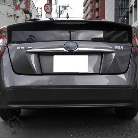 Para Toyota Prius 50 2016 2017 2022 puerta trasera cubierta de tapa de maletero embellecedor guarnición ABS cromado ► Foto 1/5