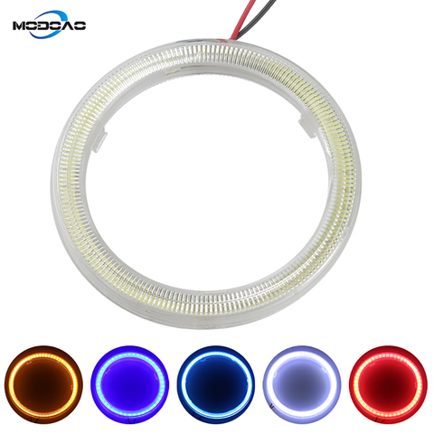 Faro LED COB Ojos de Ángel bombilla Halo anillo de coche luz diurna DRL Luz de niebla DC 12V Luz de estilismo luces decorativas ► Foto 1/6