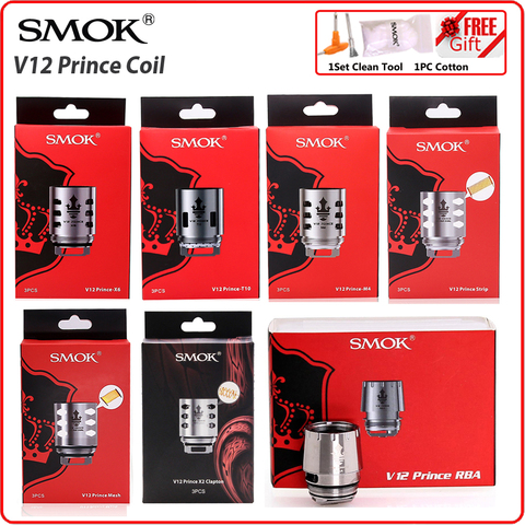 Original humo TFV12 Príncipe bobina RBA Q4 M4 T10 de la malla de luz de resistencia de vidrio con núcleo para V12 Príncipe tanque X -vaporizador de cigarrillo electrónico Priv ► Foto 1/6