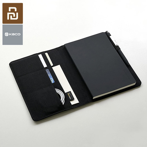 Youpin Kaco A5 cuaderno Smart Home Noble papel PU ranura para tarjetas libro para viajes de oficina con un regalo ► Foto 1/6