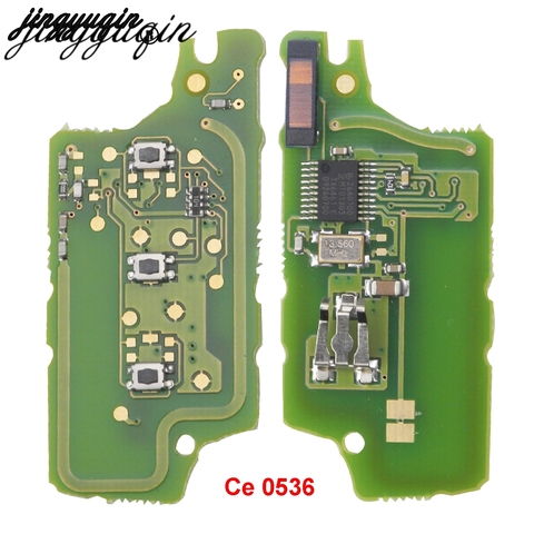 Jingyuqin-placa de circuito electrónico para llave de coche, 2 botones para Peugeot 407, 407, 307, 308, 607, SW, Citroen C2, C3, C4, C5, CE0536, Ce0536 ► Foto 1/3