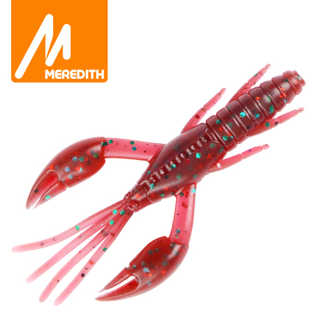 Señuelos de Pesca MEREDITH DoliveCraw, 8cm/7,7g, 5 uds., señuelo suave para gusanos, pesca con cebo blando, camarones, lubinas, equipo de pesca ► Foto 1/6