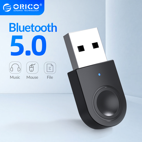 ORICO-Adaptador USB con Bluetooth 5,0, receptor y transmisor de Audio y música, compatible con Windows 7/8/10, para PC, portátil y altavoz ► Foto 1/6