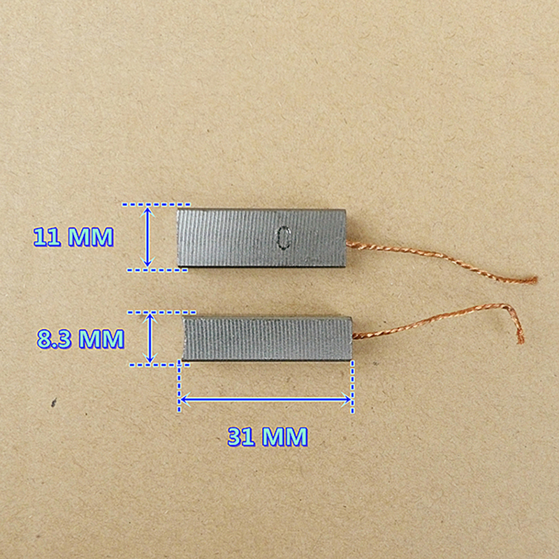 2 uds. Motor de limpiadores al vacío, 6x8x14mm, piezas de repuesto duraderas de cepillos de carbono ► Foto 1/4