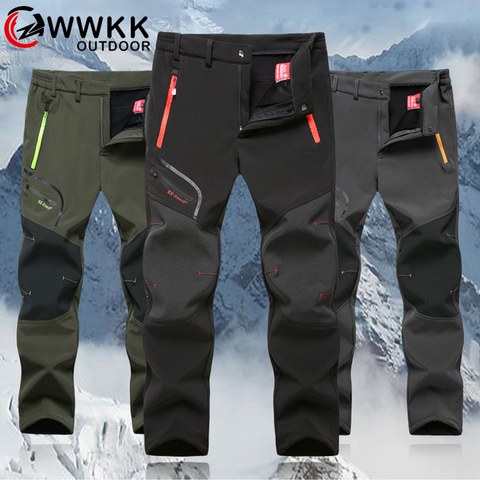 Pantalones impermeables para hombre, pantalón para senderismo, pesca, Camping, escalada, correr, talla grande, para exteriores ► Foto 1/6