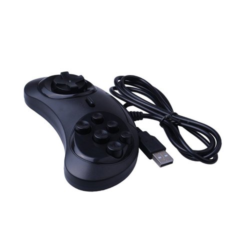 Gamepad USB 6 botones de juego controlador USB SEGA juego Joystick soporte para PC MAC Mega Drive Gamepads ► Foto 1/6