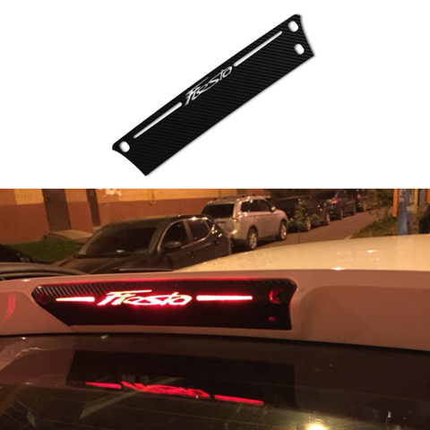 De fibra de carbono de frenado trasero decoración de luz cubierta de pegatinas para ford fiesta Hatchback 2009-2015 accesorios de coche estilo 1PC ► Foto 1/4