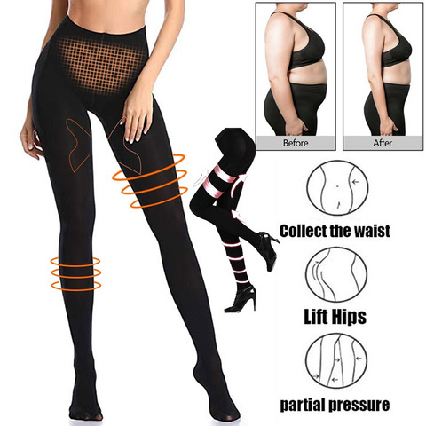 Ropa interior adelgazante para mujer, bragas con Control de barriga, entrenador de cintura alta, moldeador de cuerpo, leggings negros, pantalones ajustados de realce ► Foto 1/6