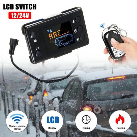 12V LCD grande/pequeño Monitor de aire estacionamiento Diesel calentador de calefacción de controlador de interruptor de coche camión accesorios remoto de alta calidad ► Foto 1/6