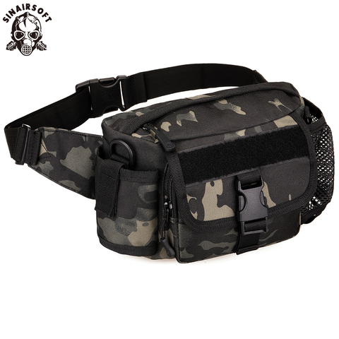 SINAIRSOFT-bolsa táctica Molle de nailon impermeable, riñonera para exteriores, escalada, Camping, senderismo, deportes de pesca, caza, cinturón ► Foto 1/1