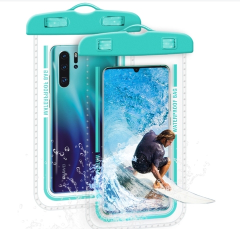 Funda impermeable de vista completa para teléfono móvil, bolsa seca transparente, bolsa para nadar, cubiertas grandes para teléfono móvil ► Foto 1/6