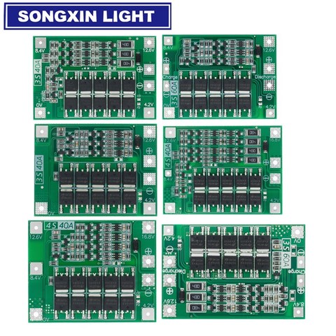 4S 40A Li-Ion de la batería de litio 18650 cargador PCB protección BMS con equilibrio para Motor de perforación 14,8 V 16,8 V Lipo celular para ► Foto 1/6