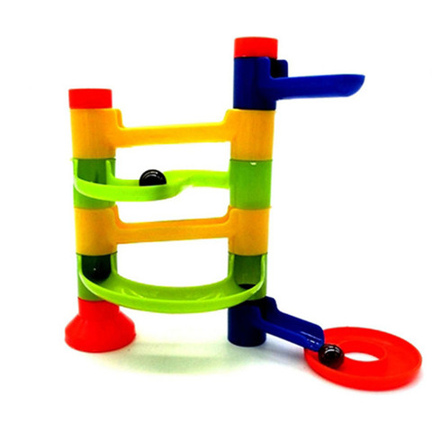 Cuentas de juguete para correr para niños, DIY, educación en bloques, Orbit Ball Track, juego de carreras, torre, juguetes de construcción aleatorios, 1 unidad ► Foto 1/6