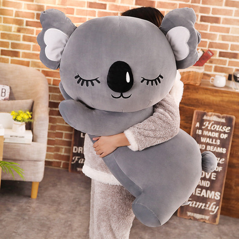 35-75cm Super suave koala oso de peluche animal relleno de koala de peluche de juguete almohada abrazo dormir cojín para niños juguetes gris Rosa regalo de cumpleaños ► Foto 1/6