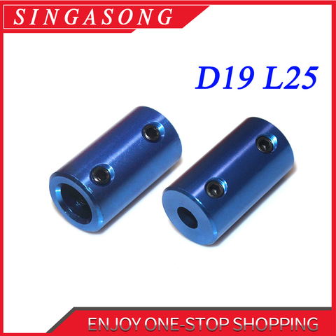 D19L25, orificio de acoplamiento de 5mm, 8mm, piezas de impresoras 3D, acoplador de eje Flexible azul, pieza de tornillo para Accesorios de Motor paso a paso ► Foto 1/5