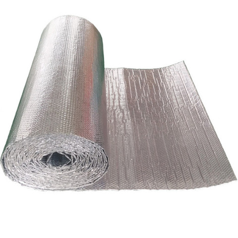 Película de aluminio de doble cara, aislamiento de aluminio de polietileno, ahorro de energía, impermeable, aislamiento de humedad, ruido, 1M X 3M ► Foto 1/6