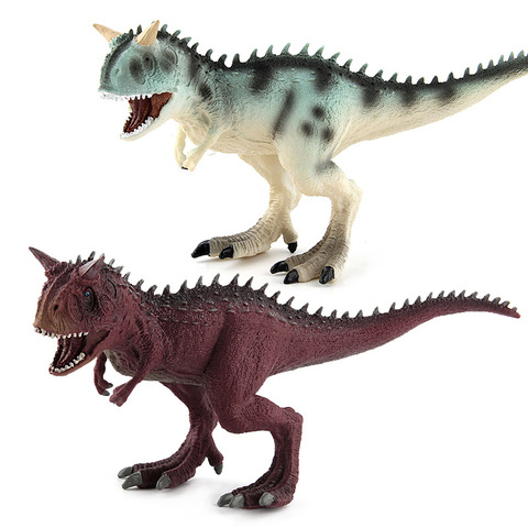 Dinosaurio Jurásico Carnotaurus grande para niños, juguete de simulación de dinosaurio suave de plástico PVC pintado a mano, juguetes de modelo Animal para niños, regalo de Navidad ► Foto 1/6