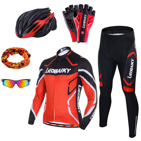 Ropa para ciclismo Pro Team para hombres, conjunto de camiseta manga larga de hombre para ciclismo, ropa deportiva con secado rápido para MTB, prendas de varón para moto, traje de conducción para hombre ► Foto 1/6