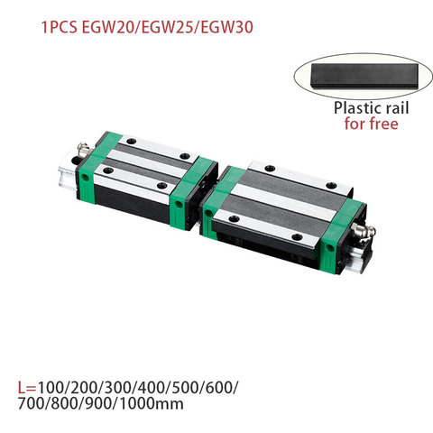 EGW15 EGW20 EGW25 EGW30 L 100 200 400 600 800mm carril lineal pesado deslizante 1 pieza EGW15 guía lineal 1 pieza EGW15 carro CNC impresión 3D ► Foto 1/6