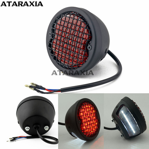 Luz LED trasera de 12v para motocicleta Harley Sportster Dyna Cafe Racer Bobber, luz trasera de parada de freno personalizada, Retro, 883 ► Foto 1/6