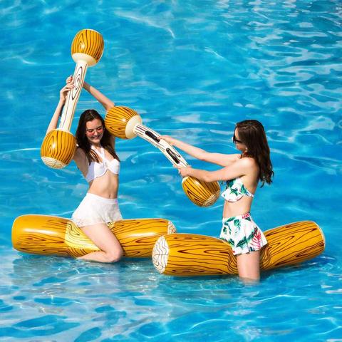 Joust-flotador inflable para piscina, juguete deportivo acuático para niños, fiesta de adultos, balsa de gladiador ► Foto 1/6