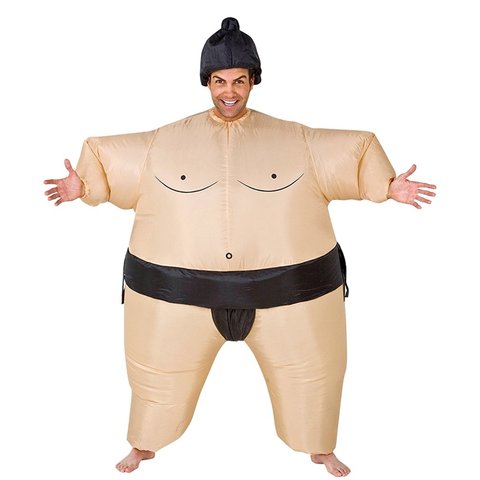 Inflables disfraz de Sumo trajes luchador traje de Halloween para adultos/niños gordos hombre Sumo Cosplay parte explosión traje ropa ► Foto 1/6