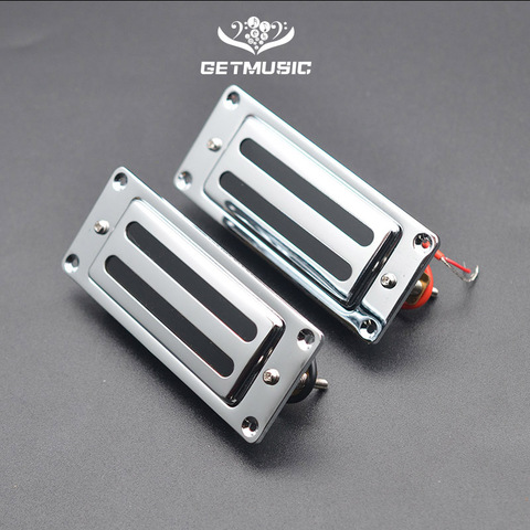 Mini pastilla Humbucker de guitarra eléctrica de dos líneas para guitarra LP cromada ► Foto 1/6