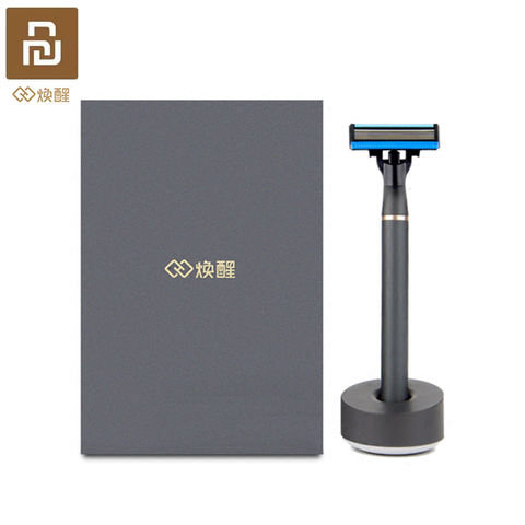 Original Xiaomi Mi casa máquina de afeitar la barba H600 Manual de la maquinilla de afeitar magnética virutas reemplazable hoja para hombres y mujeres ► Foto 1/5