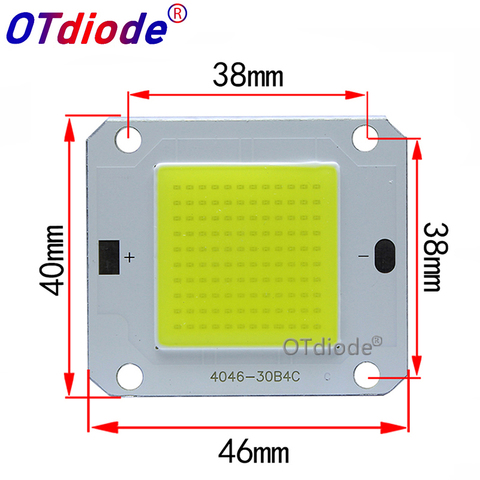 1-10 unids/lote 50W LED de alta potencia Chip COB luces DC12V DC32V cuentas de luz blanco cálido blanco frío espectro completo blanco 3000 K-30000 K ► Foto 1/6