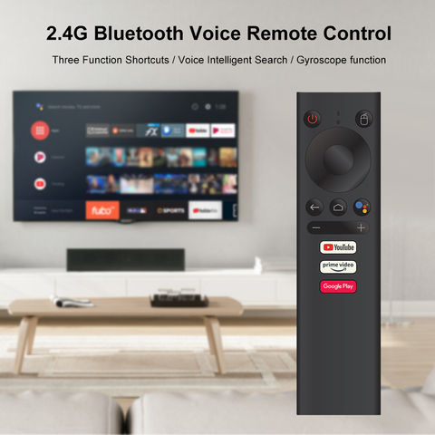 Mecool-mando a distancia V01 con Bluetooth para caja de TV, Control de voz para Android 10,0, KM9 pro, KM3, KM1Gyroscope, Sense ► Foto 1/4