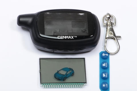 Caso CENMAX ST-7A + pantalla LCD para LCD control remoto cubierta del cuerpo para CENMAX ST 7A LCD llavero de control remoto coche de 2 sistema de alarma para coche ► Foto 1/2