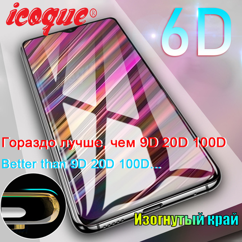 6D de vidrio para Xiaomi Mi 10t Pro 9t A3 8 SE 9 Lite Protector de pantalla de vidrio templado para Xiaomi Redmi Nota 9s 9 8 Pro K30 K20 9C 9A ► Foto 1/6