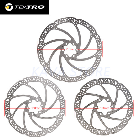 TEKTRO-Rotor de bicicleta de montaña, Rotores de freno de disco hidráulico para ciclismo de montaña, plegable, 160/180/203mm ► Foto 1/6