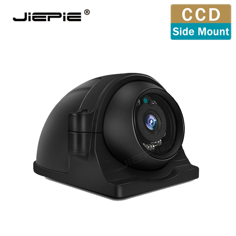 JIEPIE-cámara de visión lateral de coche resistente, cámara de marcha atrás CCD con visión nocturna de 120 grados, montaje lateral para autobús, camión y remolque ► Foto 1/6