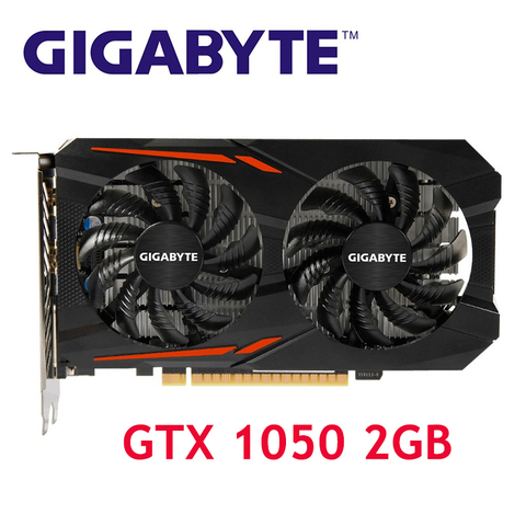 GIGABYTE Original GPU GTX 1050 2GB tarjetas de gráficos 128Bit GP107-300 tarjeta de vídeo para NVIDIA Geforce mapa GTX1050 VGA HDMI PCI-e se ► Foto 1/6