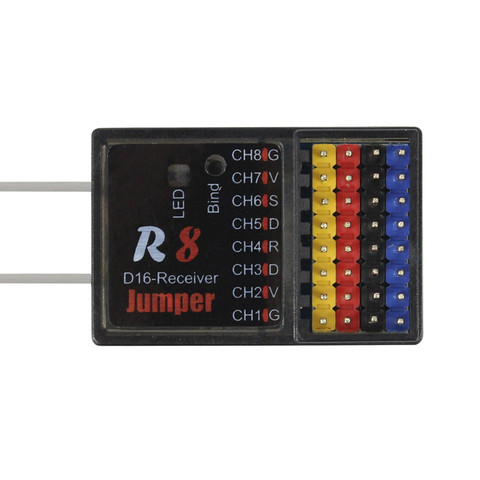 Jumper-receptor R8 Sbus de 16 canales, Compatible con Frsky D16 D8 Jumper T16 T12, mando a distancia de Radio para PIX PX4, Control de vuelo ► Foto 1/6