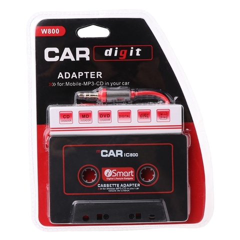 2022 nuevo 3,5mm coche AUX Audio cinta Cassette Adaptador convertidor para coche reproductor de CD MP3 ► Foto 1/6