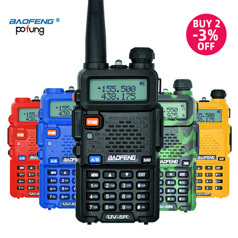 Baofeng-Walkie Talkie UV-5R estación de Radio portátil, 5W, VHF, UHF, UHF, UV5R ► Foto 1/6