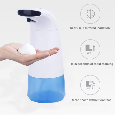 Dispensador automático de espuma de jabón sin contacto, botella con bomba para niños, lavado de manos, cocina, baño, 2022 ► Foto 1/6