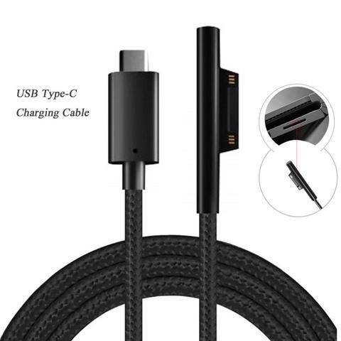 Besegad-fuente de alimentación USB tipo C, 1,5 m, 15V, Cable adaptador de carga, cargador de pared para el hogar, para tableta Microsoft Surface Pro 6 5 4 3 ► Foto 1/6