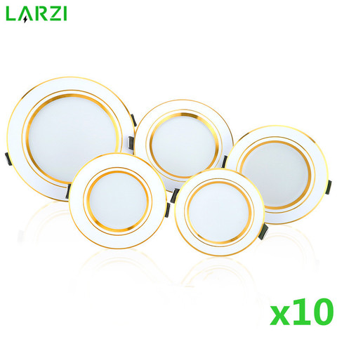 10 unids/lote Led Downlights 5W 9W 12W Led luz de techo 15W 18W empotrada Panel de luz Led redondo 220V LED Luz de iluminación interior ► Foto 1/6