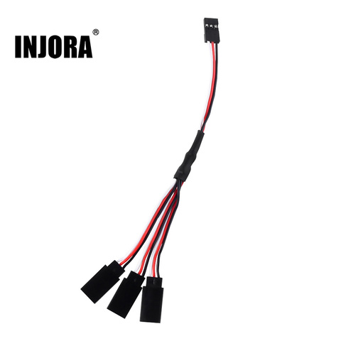 INJORA-Cable de extensión de Servo teledirigido, 1 a 3, 1 a 4, 15/30/40cm, para Futaba JR, macho a hembra, modelo RC, 1 Uds. ► Foto 1/6