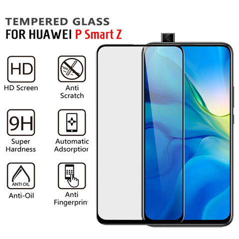 Funda completa 9D para huawei p smart Z pro, película protectora de vidrio templado p smart plus 2022 ► Foto 1/6