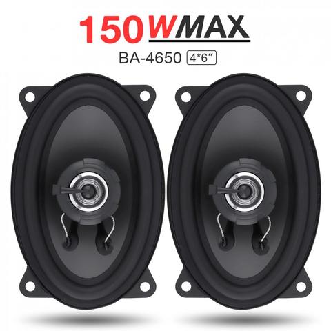 2 uds. Altavoz para coche de 4x6 pulgadas 150W, altavoz HiFi para coche, altavoz Coaxial de frecuencia de rango completo con sonido HiFi para coche, altavoz de tono alto automático ► Foto 1/6