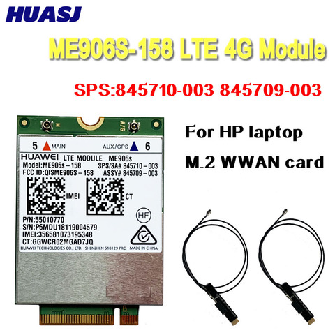 Huasj Tarjeta de banda ancha móvil para HP LT4132 3G 4G LTE 150M HSPA + 4G para Huawei ME906S ME906S-158 SPS:845710-003 845709-003 ► Foto 1/5