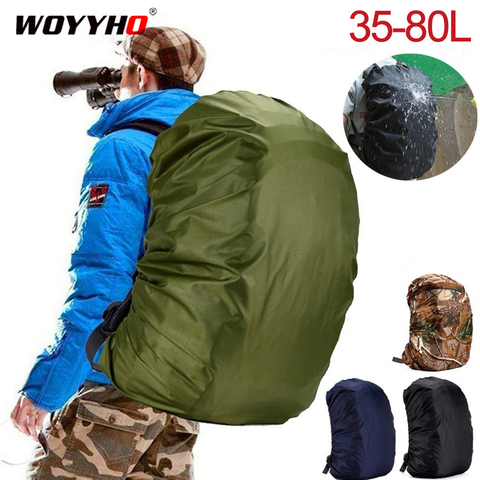 Mochila impermeable de 35-80L, cubierta a prueba de polvo para mochila, cubierta impermeable para exteriores, Camping, senderismo, escalada ► Foto 1/6