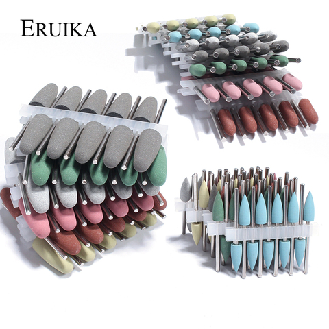 Brocas de silicona para manicura, cortador rotativo eléctrico de manicura, herramientas de pulido de cutículas, accesorios de salón de uñas, 10 Uds. ► Foto 1/6